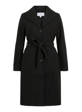 Abrigo Vila Claudine negro para mujer