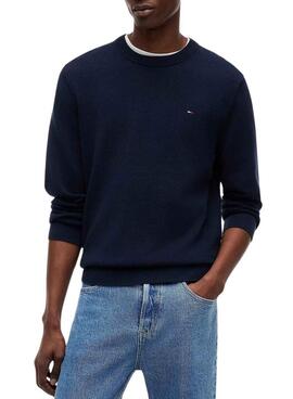 Jersey Tommy Jeans Essential slim marino para hombre