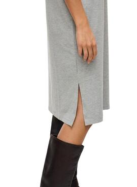 Vestido Vila Nora gris para mujer