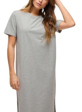 Vestido Vila Nora gris para mujer