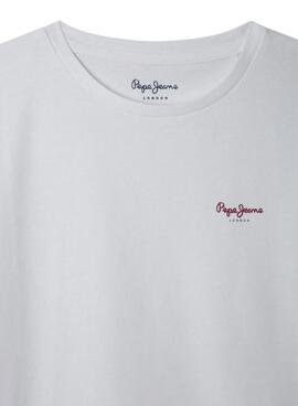 Camiseta Pepe Jeans Gigi blanca para niña 