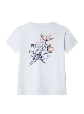 Camiseta Pepe Jeans Gaylor blanca para niña 
