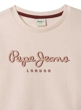 Sudadera Pepe Jeans Gab rosa para niña 