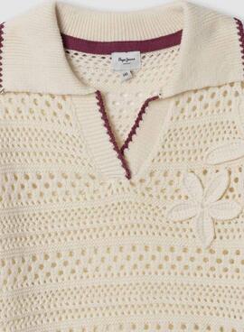 Jersey Pepe Jeans Faith balnco para mujer 