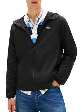 Cazadora Tommy Jeans Outdoor Shell negro para hombre