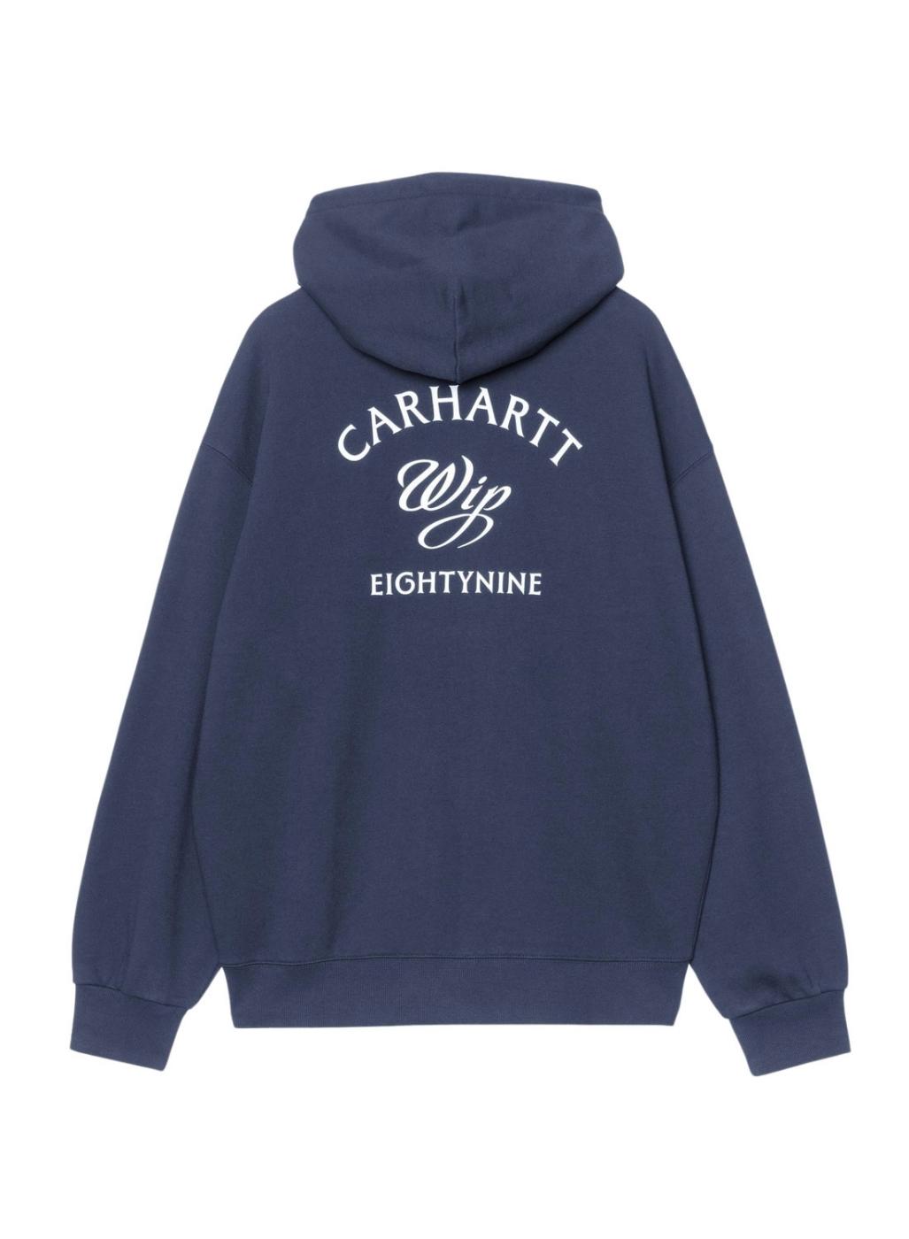 Sudadera Carhartt Hooded Eightynine azul marino para hombre