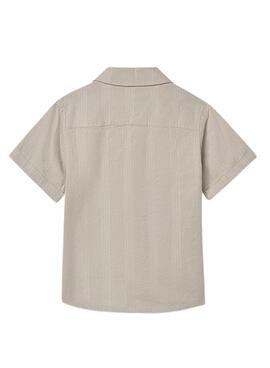 Camisa Mayoral beige para niño 