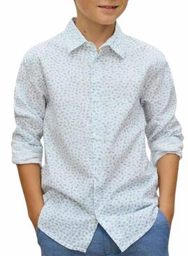 Camisa Mayoral estampado hojas para niño 