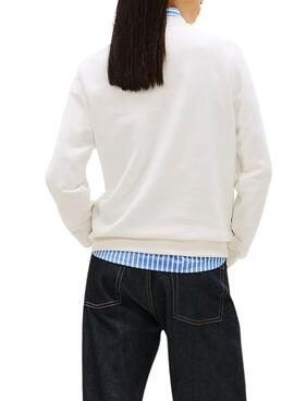 Sudadera Tommy Jeans Essential logo blanco para mujer