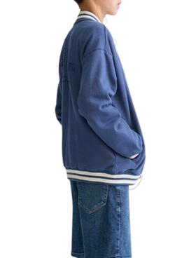 Bomber Mayoral azul con cremallera para niño 