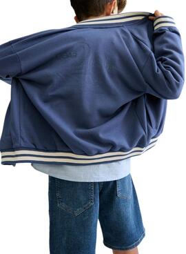 Bomber Mayoral azul con cremallera para niño 