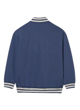 Bomber Mayoral azul con cremallera para niño 