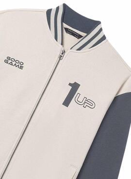 Bomber Mayoral beige para niño 