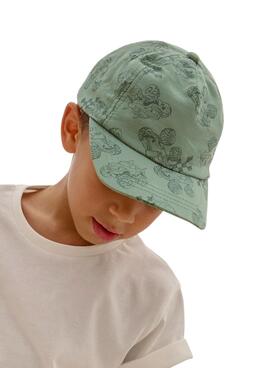 Gorra mayoral verde coches para niño 