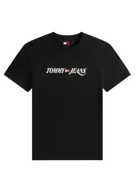 Camiseta Tommy Jeans Vintage logo negro para hombre