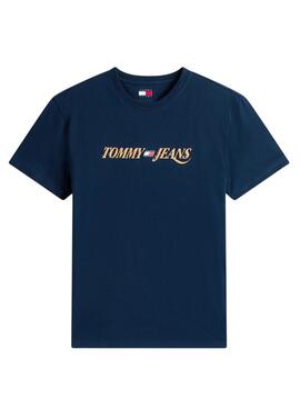 Camiseta Tommy Jeans Vintage logo marino para hombre