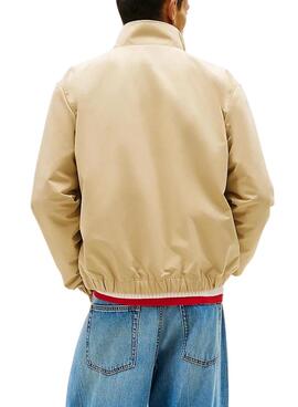 Chaqueta Tommy Jeans Essential beige para hombre