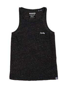 Camiseta Superdry Essential Tank Negro Mujer
