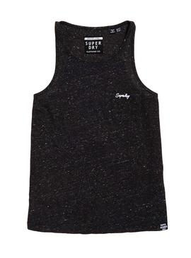 Camiseta Superdry Essential Tank Negro Mujer