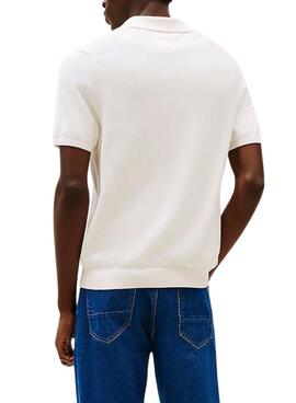 Polo Tommy Hilfiger Essential beige para hombre