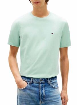 Camiseta Tommy Hilfiger Essential turquesa para hombre