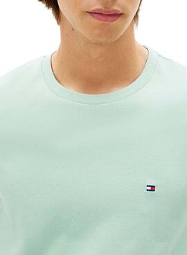 Camiseta Tommy Hilfiger Essential turquesa para hombre