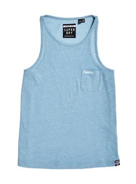 Camiseta Superdry Essential Tank Azul Mujer