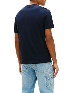 Camiseta Tommy Hilfiger Brand Love marino para hombre