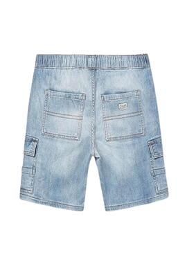 Bermuda Mayoral azul con cordón para niño 