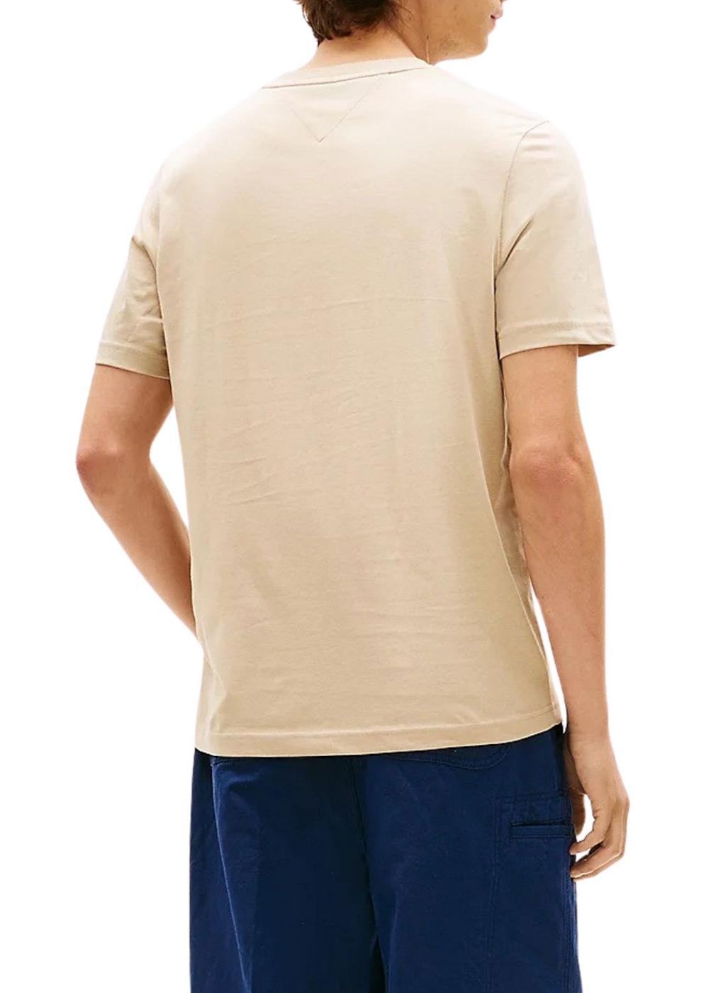 Camiseta Tommy Hilfiger Brand Love Box tostado para hombre