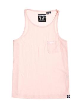 Camiseta Superdry Essential Tank Rosa Mujer