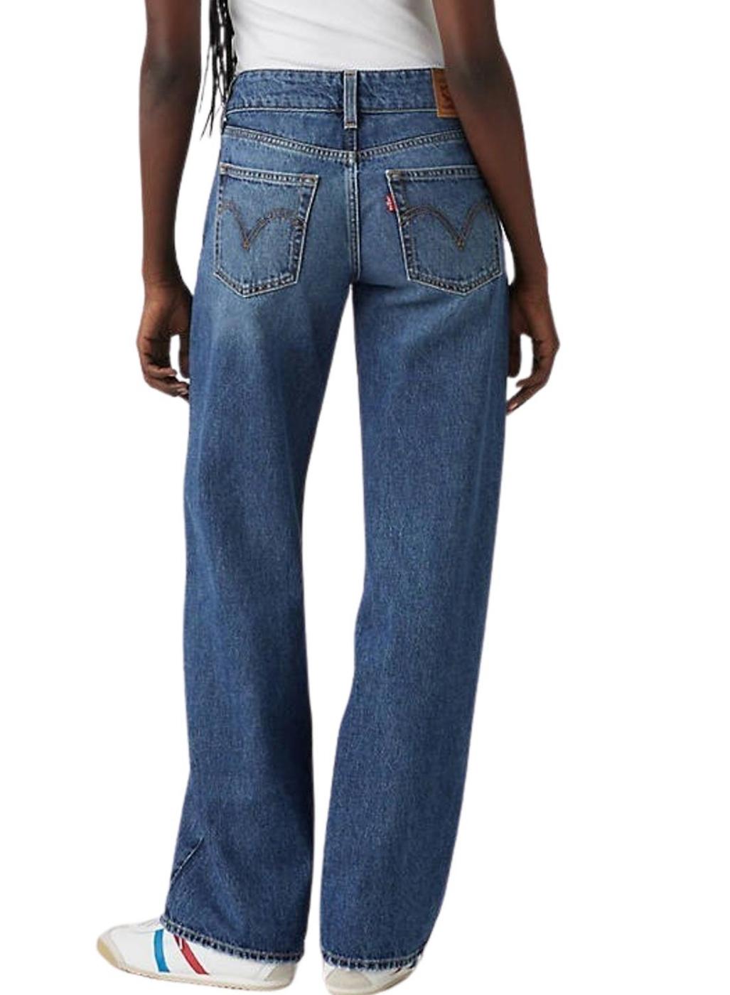 Pantalón vaquero Levis Superlow Loose azul oscuro para mujer