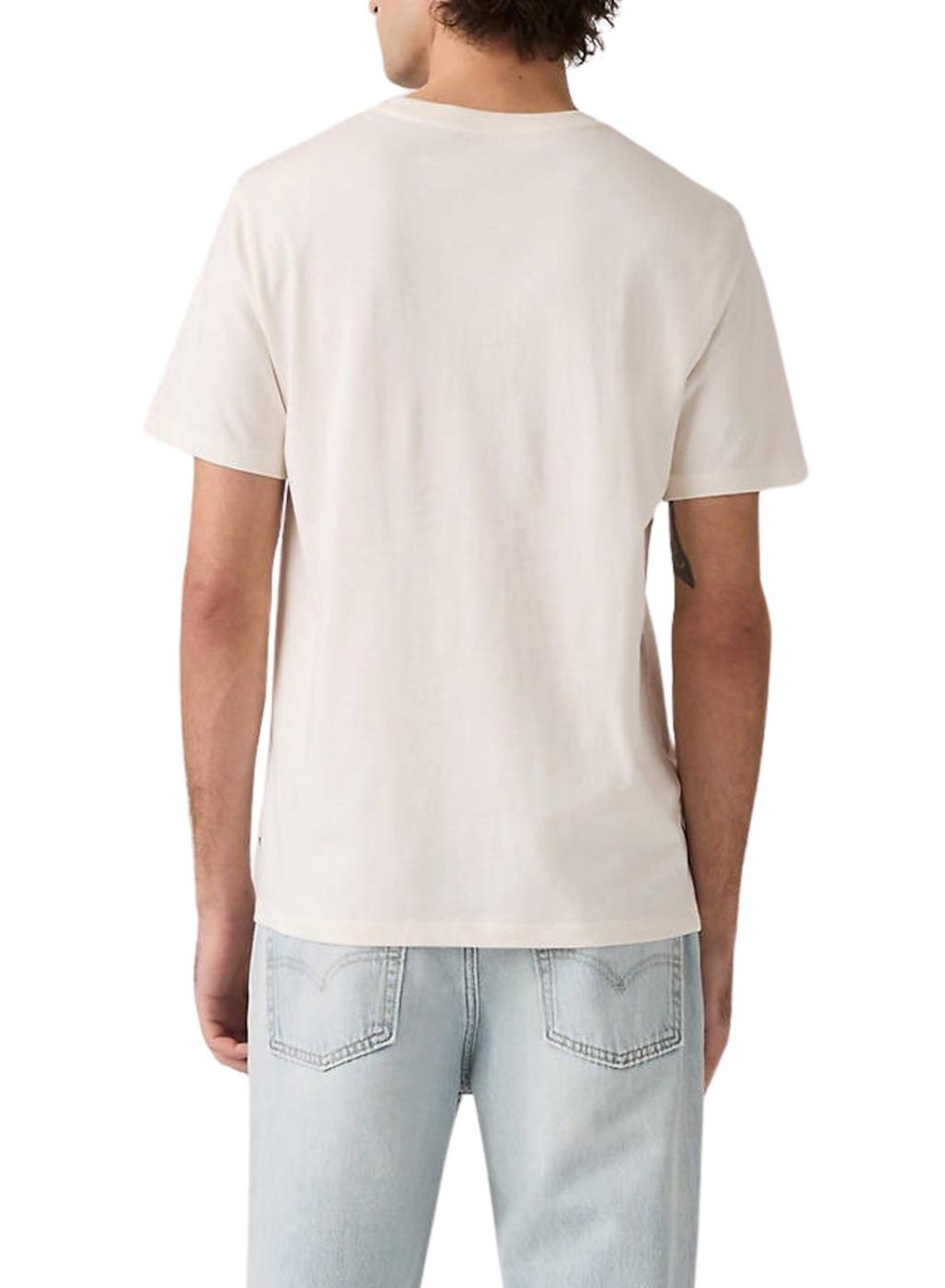 Camiseta Levis Graphic beige para hombre