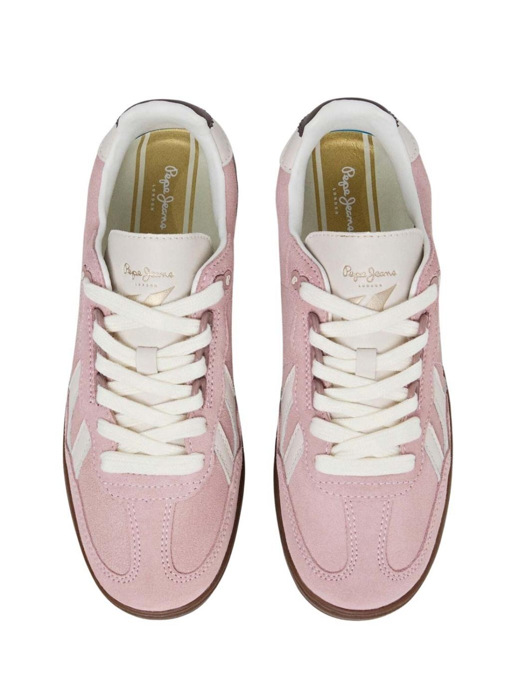 Zapatillas Pepe Jeans Ball piel rosa para mujer
