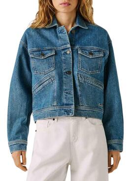 Cazadora vaquera Pepe Jeans Relaxed azul para mujer