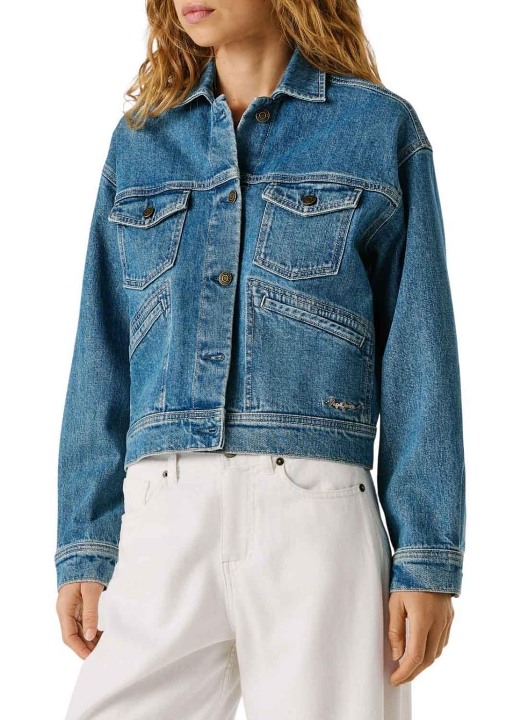 Cazadora vaquera Pepe Jeans Relaxed azul para mujer