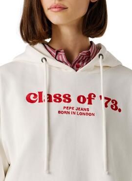 Sudadera Pepe Jeans Narel blanco para mujer