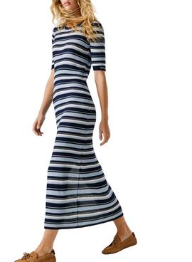 Vestido Pepe Jeans Kimmi rayas azul para mujer