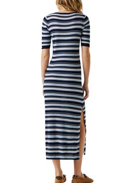 Vestido Pepe Jeans Kimmi rayas azul para mujer