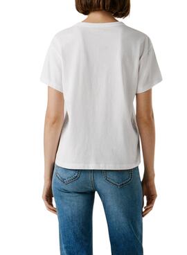 Camiseta Pepe Jeans Mia blanco para mujer