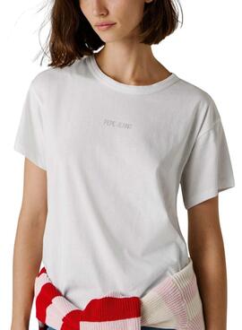 Camiseta Pepe Jeans Mia blanco para mujer