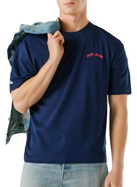 Camiseta Pepe Jeans Gideon azul marino para hombre