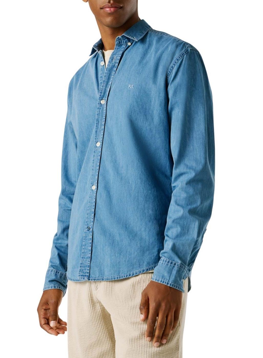 Camisa vaquera Pepe Jeans Classic slim azul para hombre