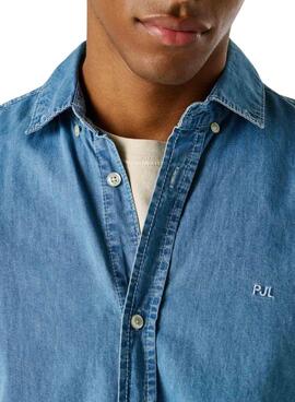 Camisa vaquera Pepe Jeans Classic slim azul para hombre