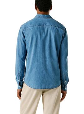 Camisa vaquera Pepe Jeans Classic slim azul para hombre