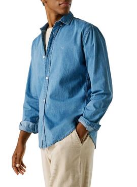 Camisa vaquera Pepe Jeans Classic slim azul para hombre