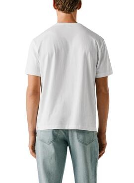 Camiseta Pepe Jeans Gunner blanco para hombre