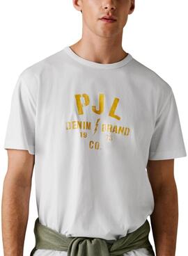 Camiseta Pepe Jeans Gunner blanco para hombre