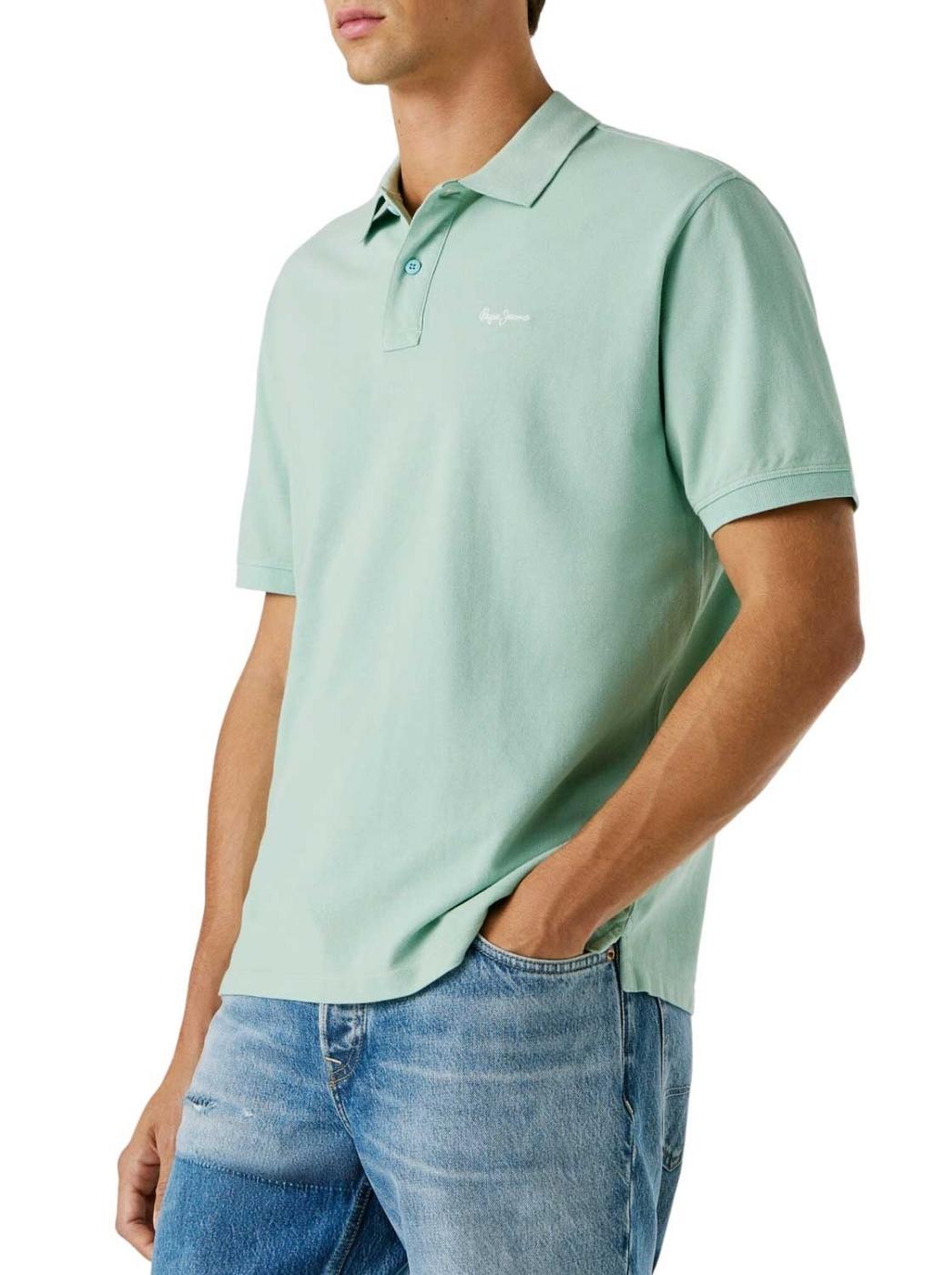 Polo Pepe Jeans Oscar azul turquesa para hombre