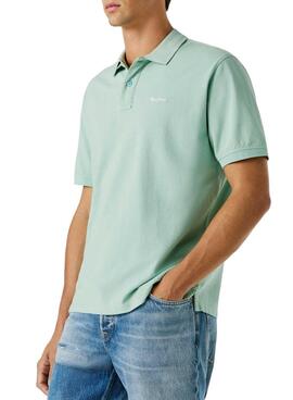 Polo Pepe Jeans Oscar azul turquesa para hombre